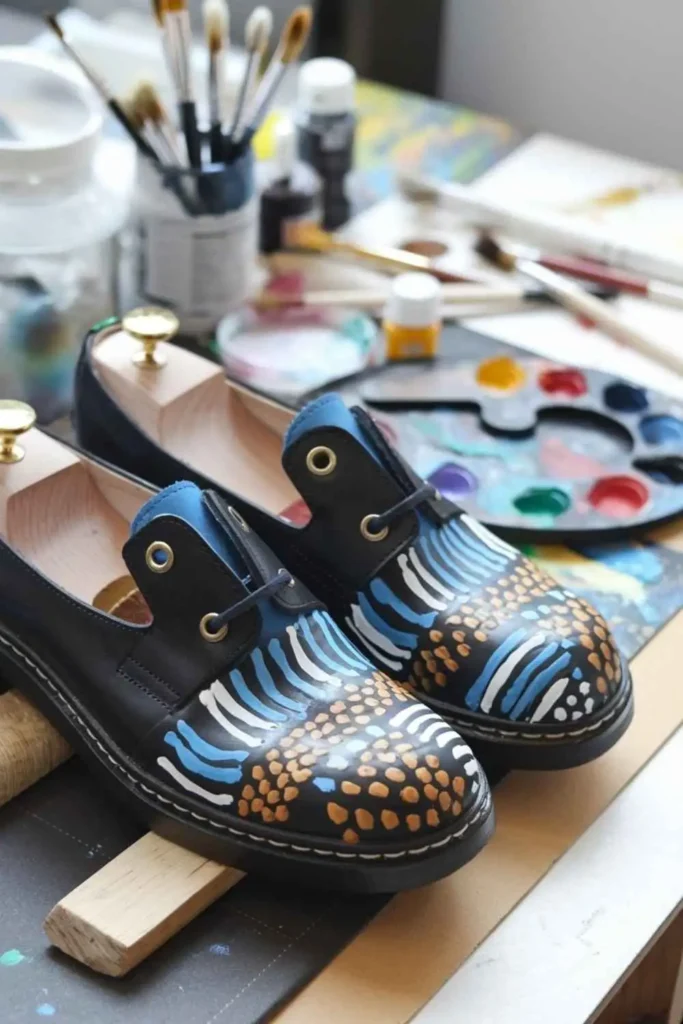 DIY Leather Shoe Painting (2)