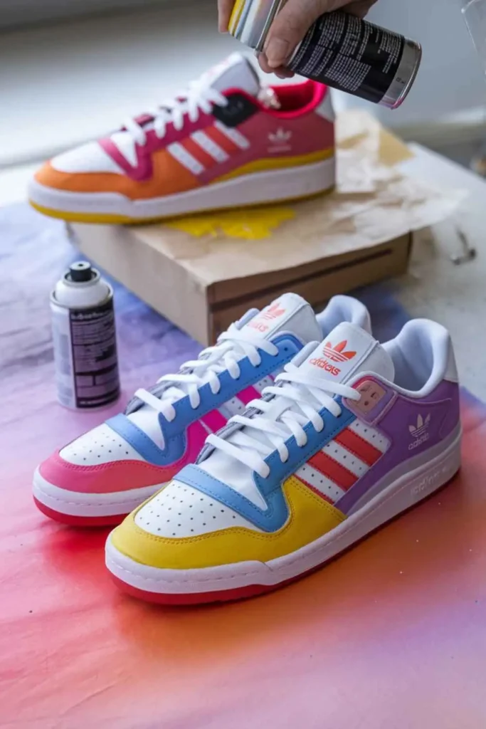 DIY Shoe Painting Adidas