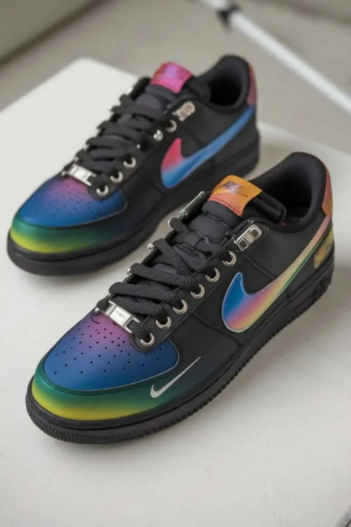 Shoe Painting Ideas for Nike Black Sneakers Black Nike sneakers