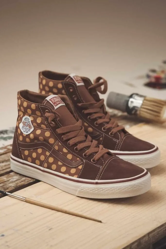 Shoe Painting Ideas for Nike Brown Sneakers (4)