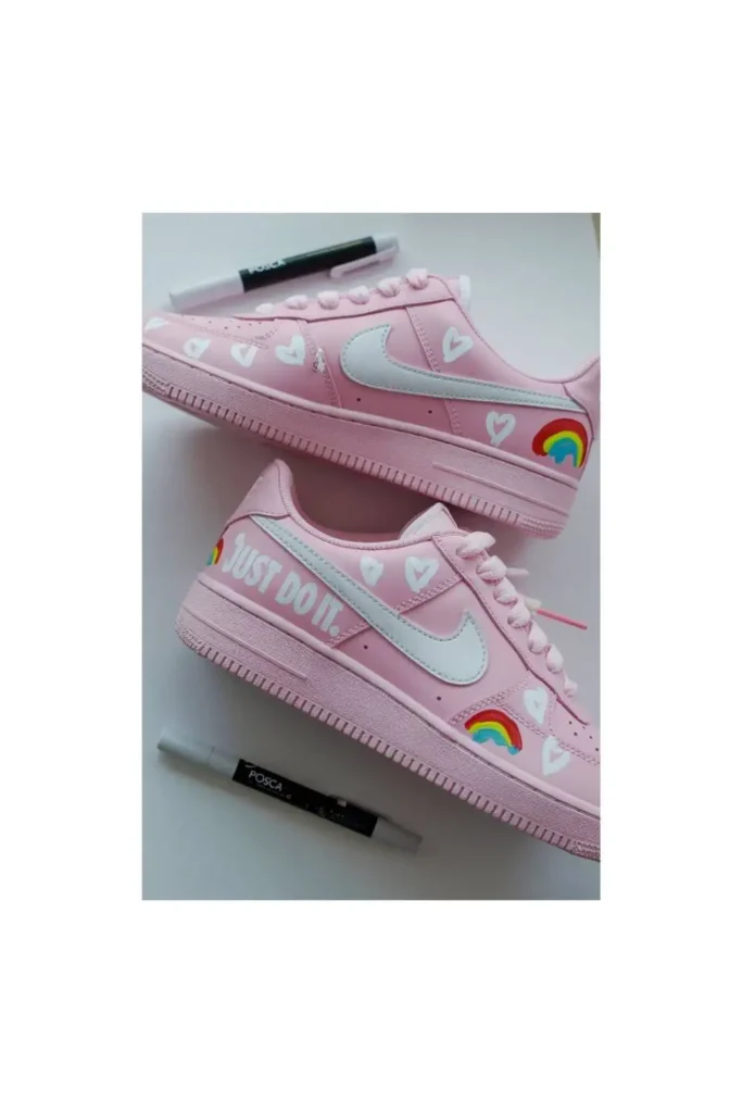 Shoe Painting Ideas for Nike Pink Sneakers (4)