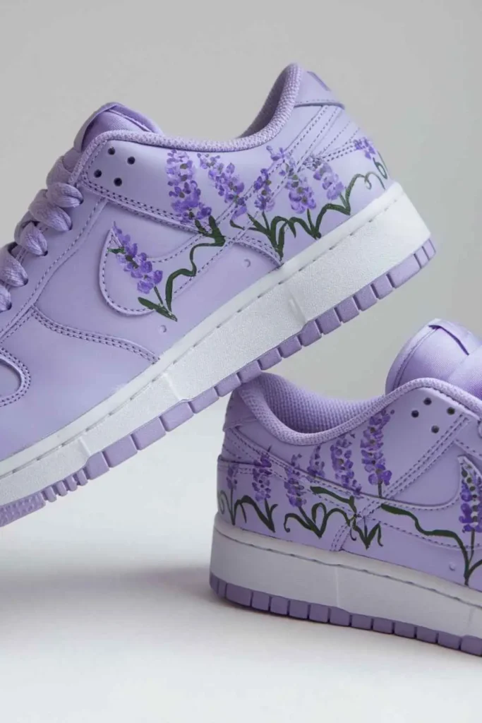 Shoe Painting Ideas for Nike Purple Sneakers (2)