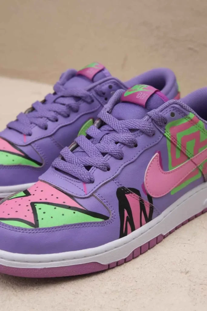 Shoe Painting Ideas for Nike Purple Sneakers (5)