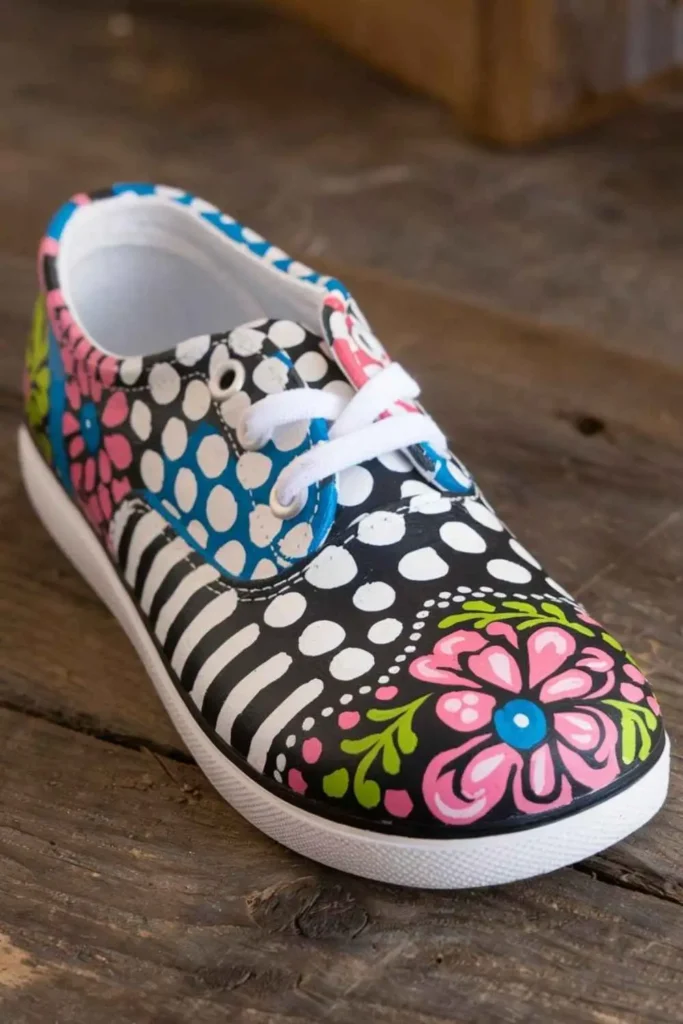 White Shoe Painting Ideas (DIY) (2)