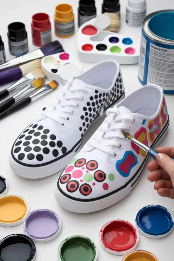 White Shoe Painting Ideas (DIY)