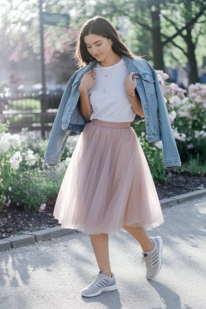 Tulle Skirt & Basic Tee