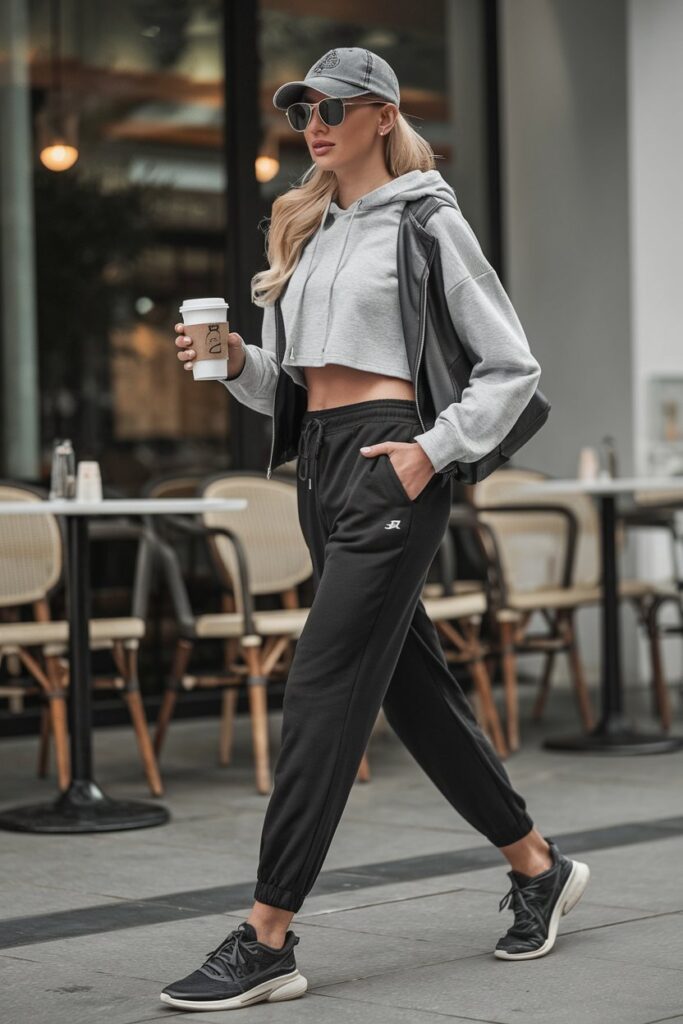 Athleisure Joggers & Crop Hoodie