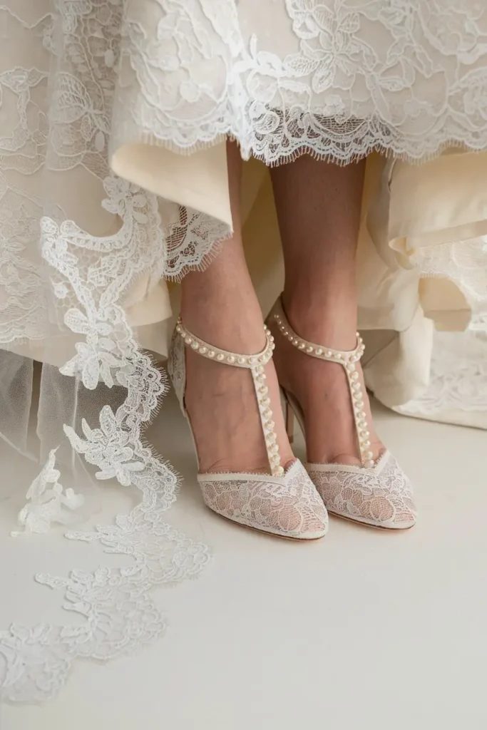 Lace Wedding Dress Shoes