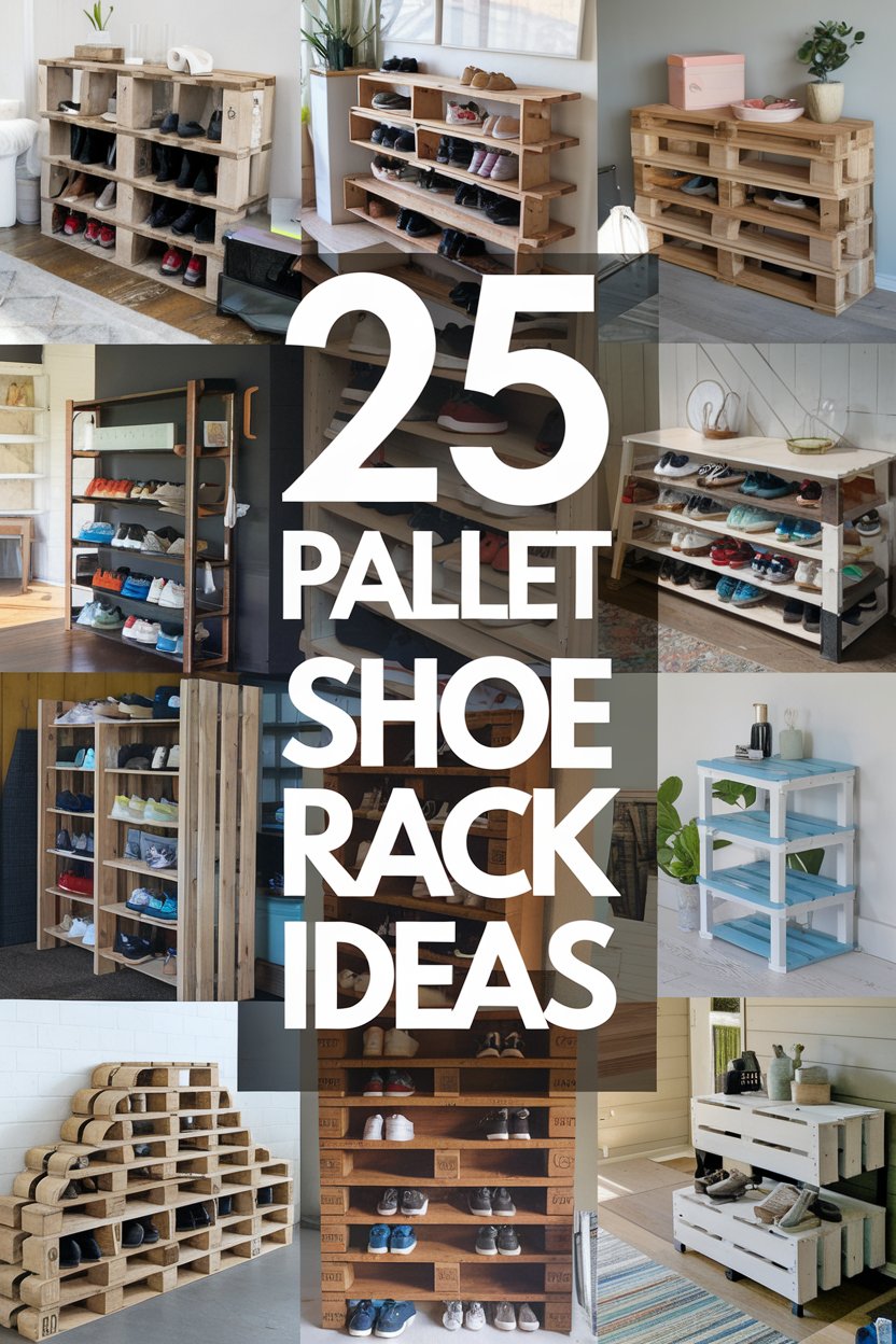 25 DIY Pallet Shoe Rack Ideas