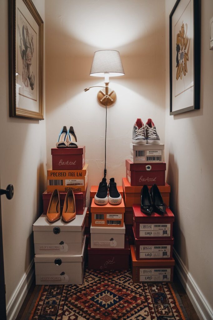 Wine Box Shoe Storage