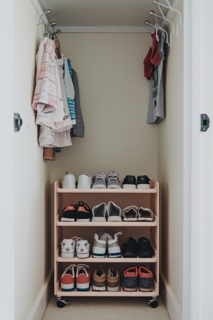 Rolling Shoe Rack