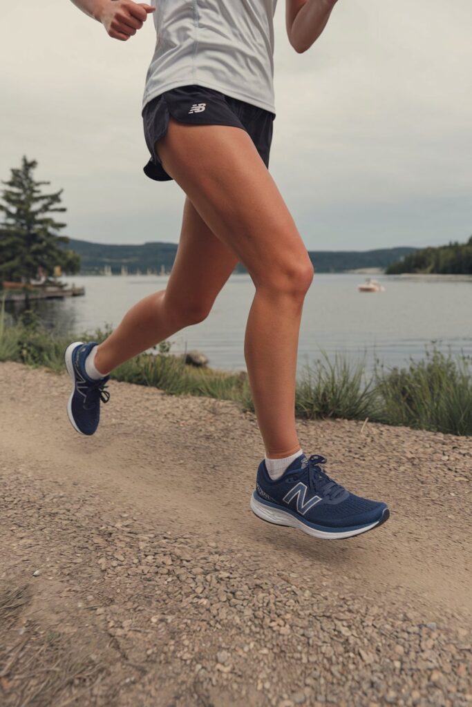 women running with New Balance Fresh Foam 1080v12