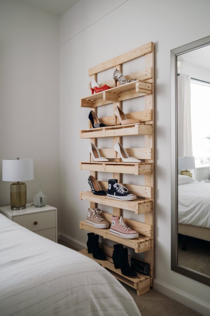 Shoe Display Rack from Pallets