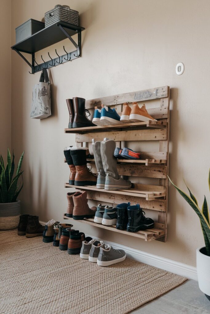 Pallet Wall-Mounted Rack