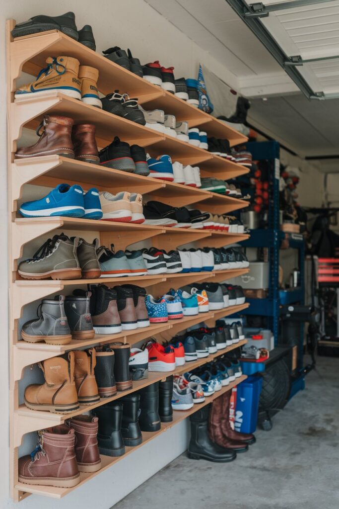 Wall-Mounted Shoe Rack