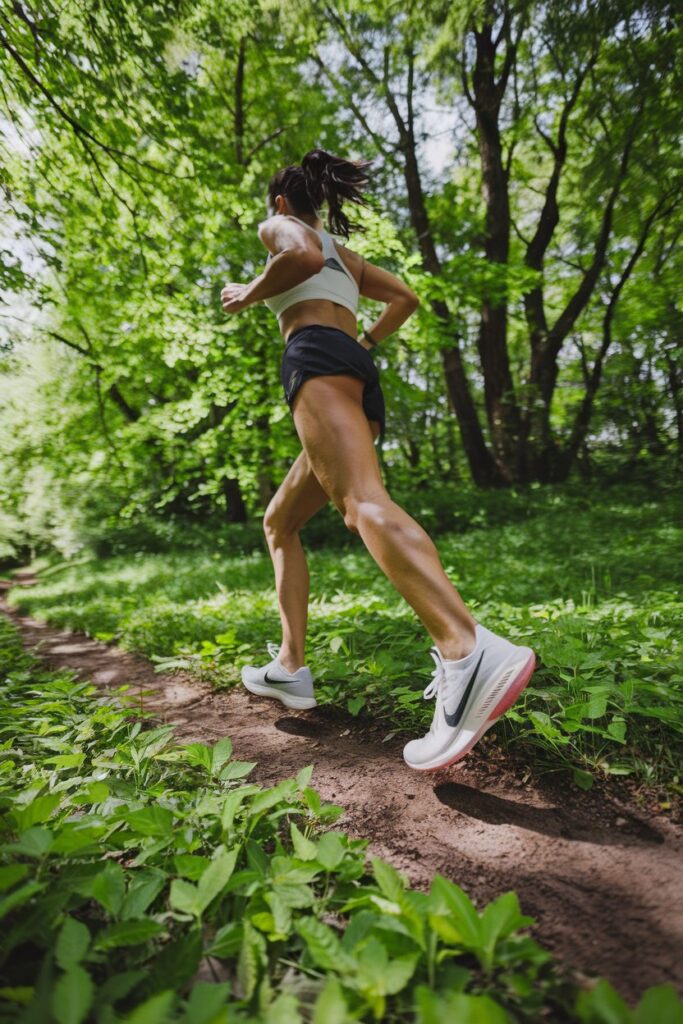 women running with Nike Air Zoom Pegasus 40