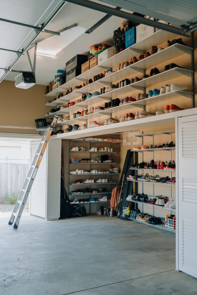 Overhead Shoe Shelf