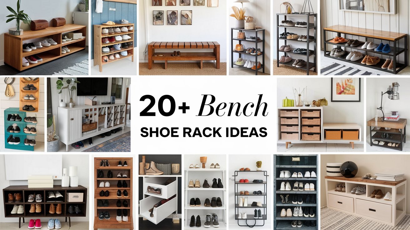 20+ Bench Shoe Rack Ideas: Combine Style, Comfort, and Storage