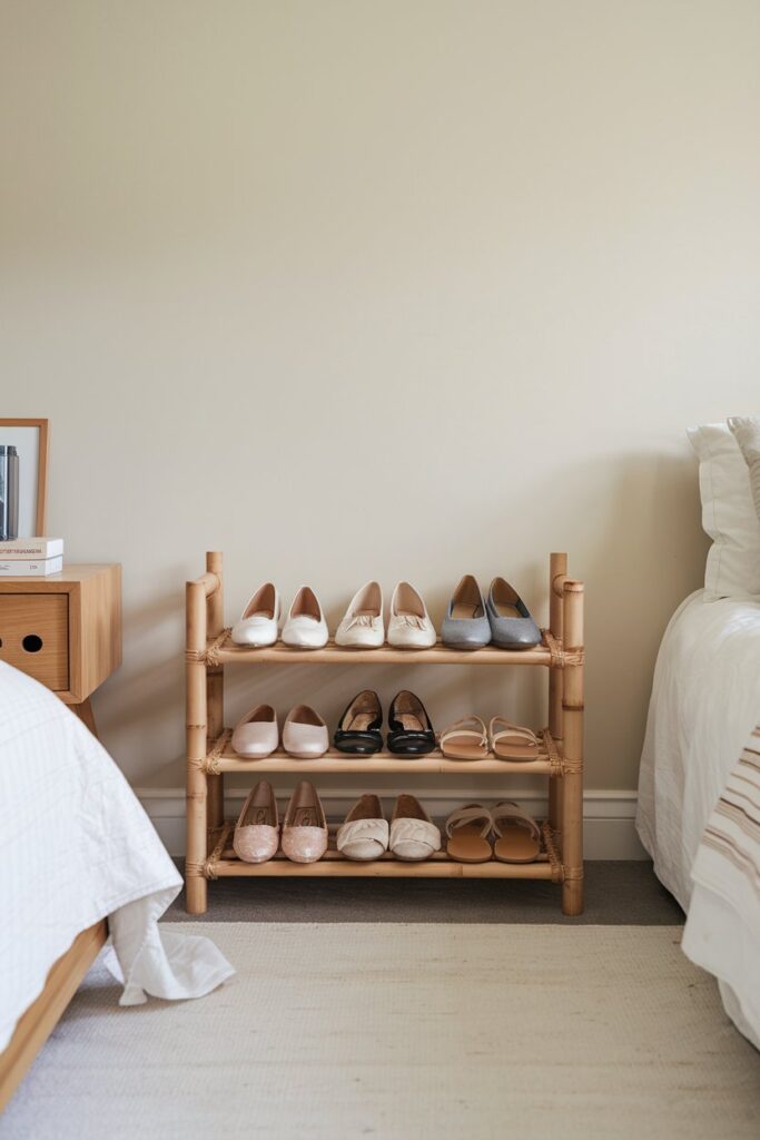 Bamboo Shoe Shelf