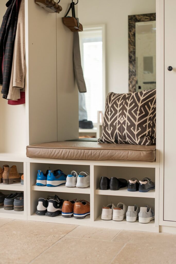 Shoe Cubby Bench