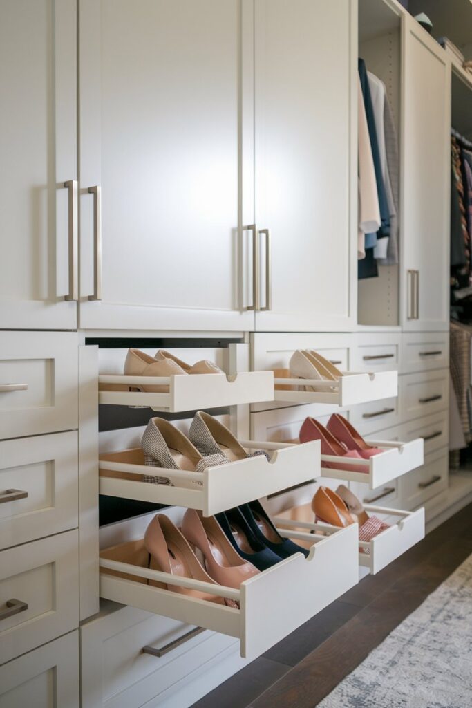  Pull-Out Vertical Shoe Drawers