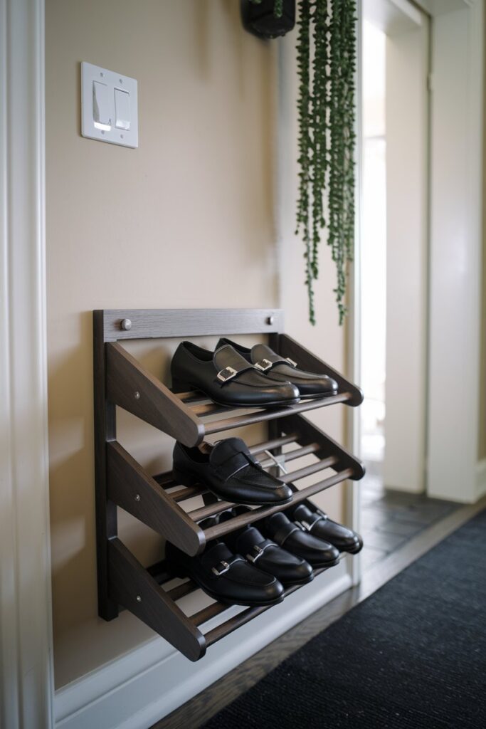  Wall-Mounted Shoe Rack