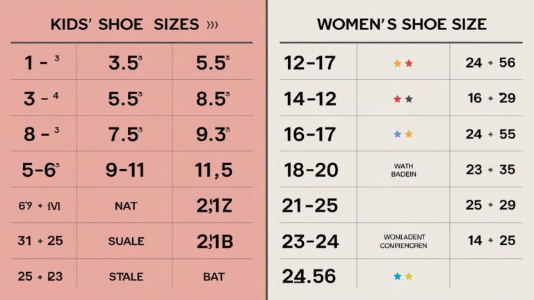 kids to womens shoe size conversion Charts