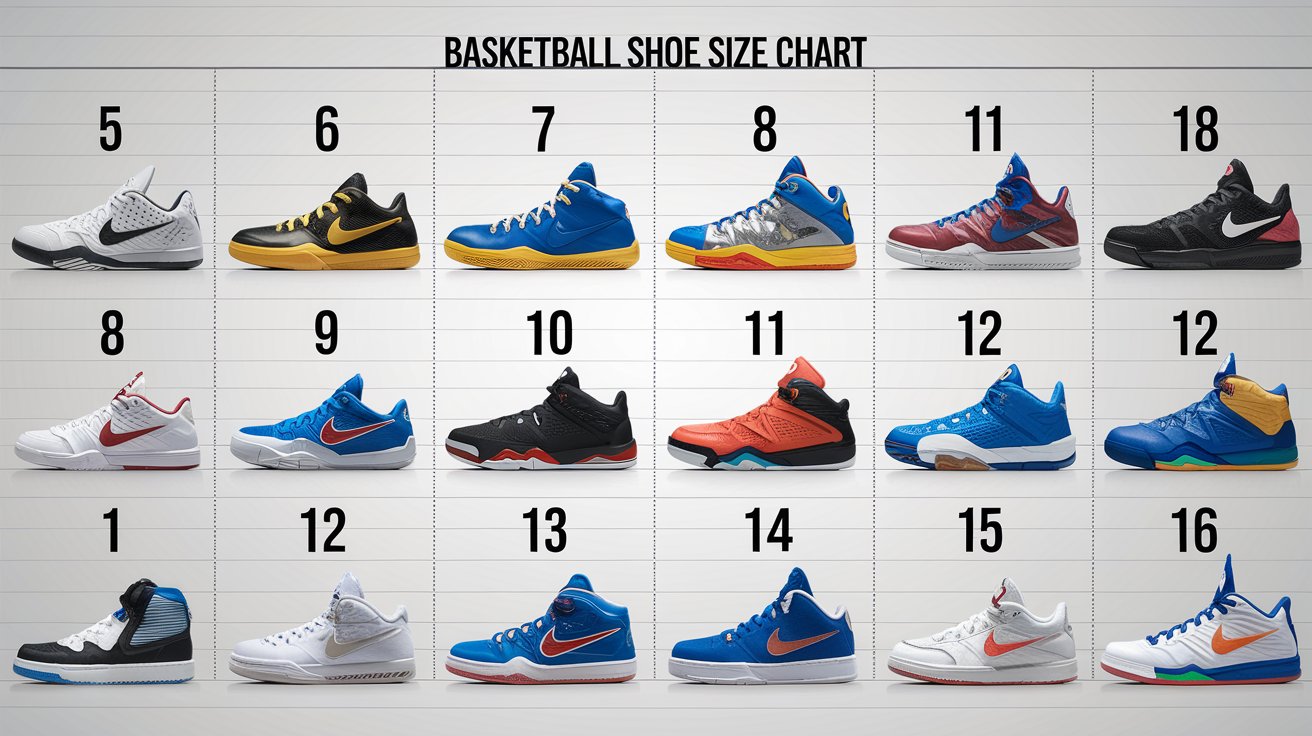 Basketball Shoe Size Chart