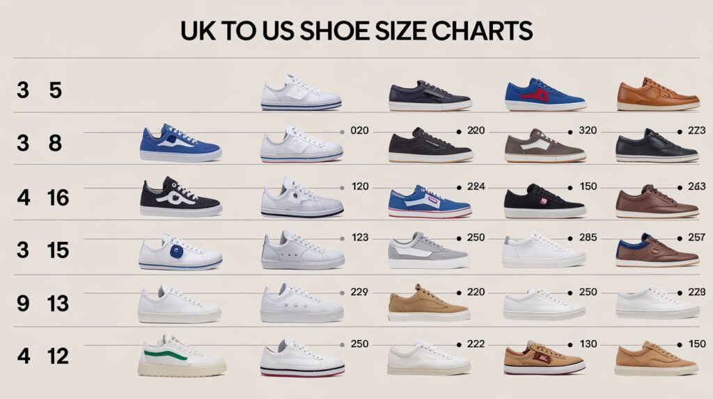 UK  to US Shoe Size Charts