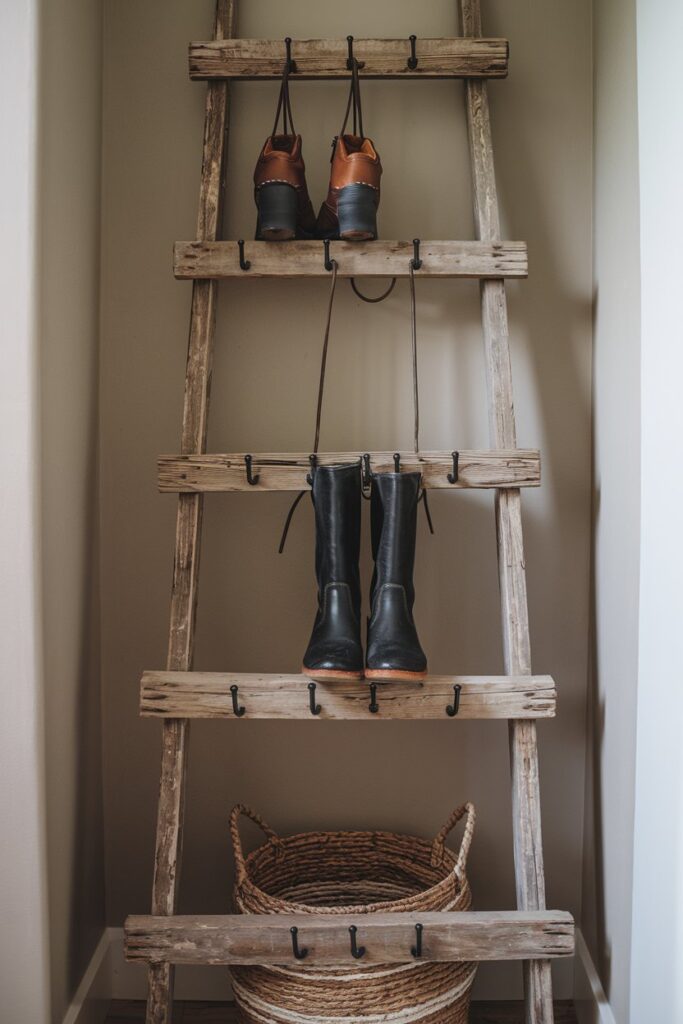 Hooks on a Ladder Rack