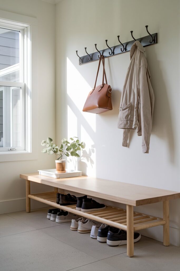 Bench Rack with Hooks