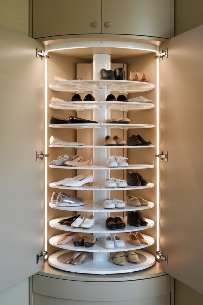 Rotating Carousel for Shoes