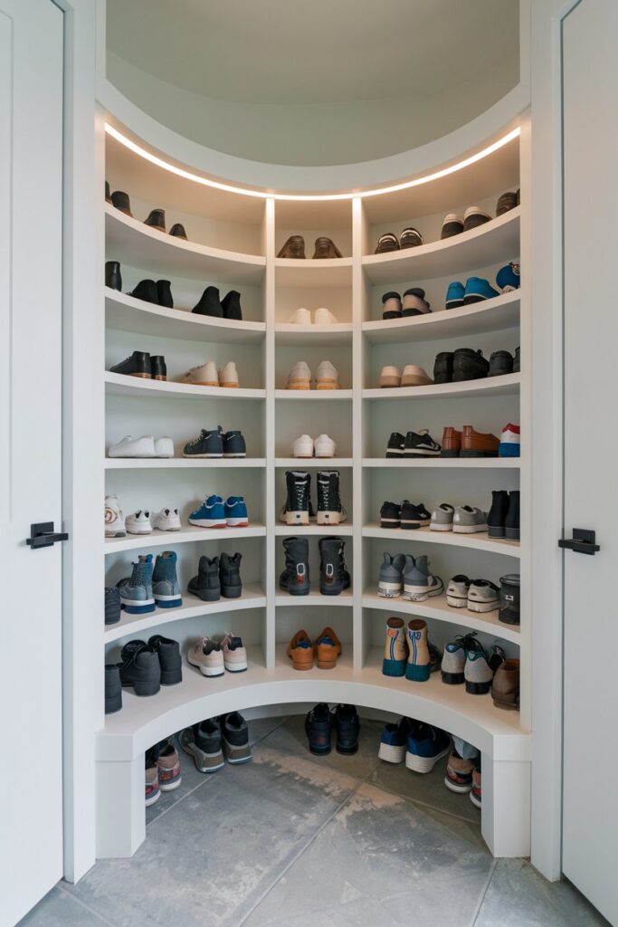 Rotating Shoe Rack