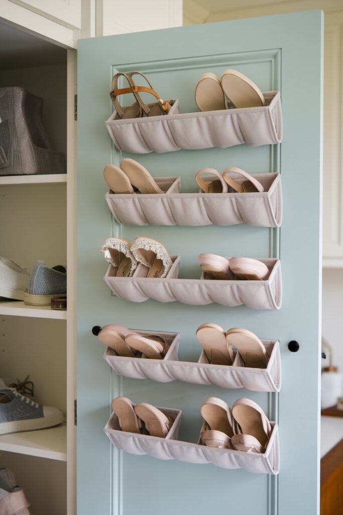 Door-Mounted Shoe Racks