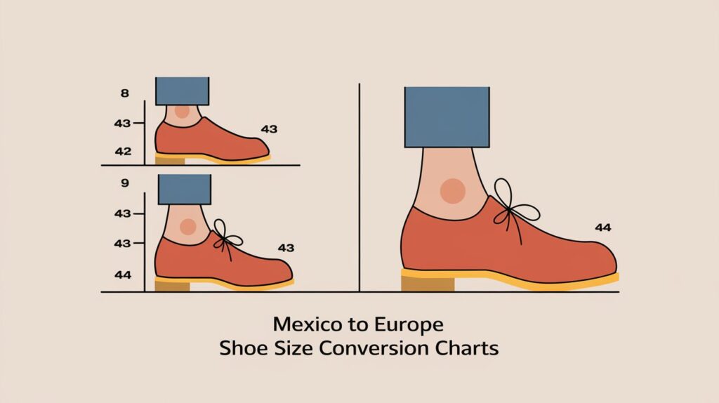 Mexico to Europe Shoe Size Conversion 