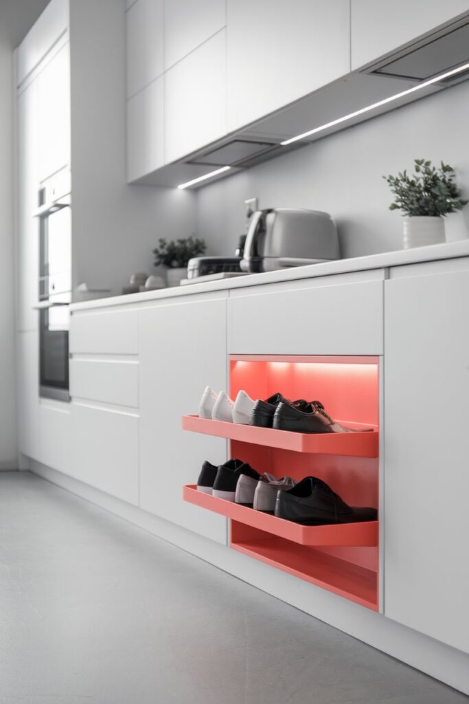 Under-Cabinet Shoe Rack