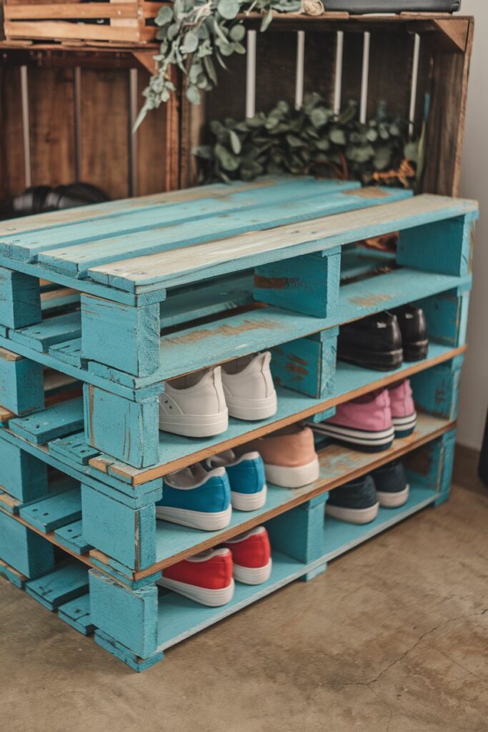 Pallet Shoe Rack
