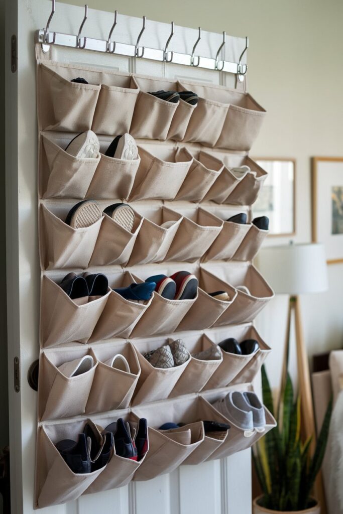 Over-the-Door Hanging Coat and Shoe Organizer