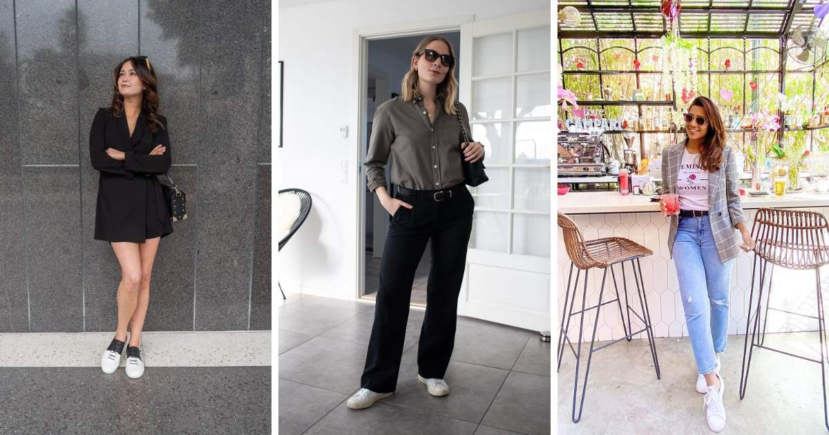 Work Outfit Ideas with Tennis Shoes That Are Stylish and Comfy