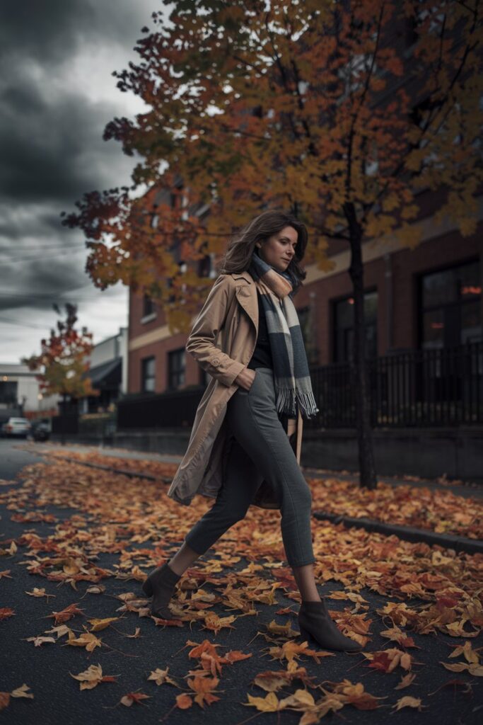 Fall Fashion with Ankle Boots and Capris