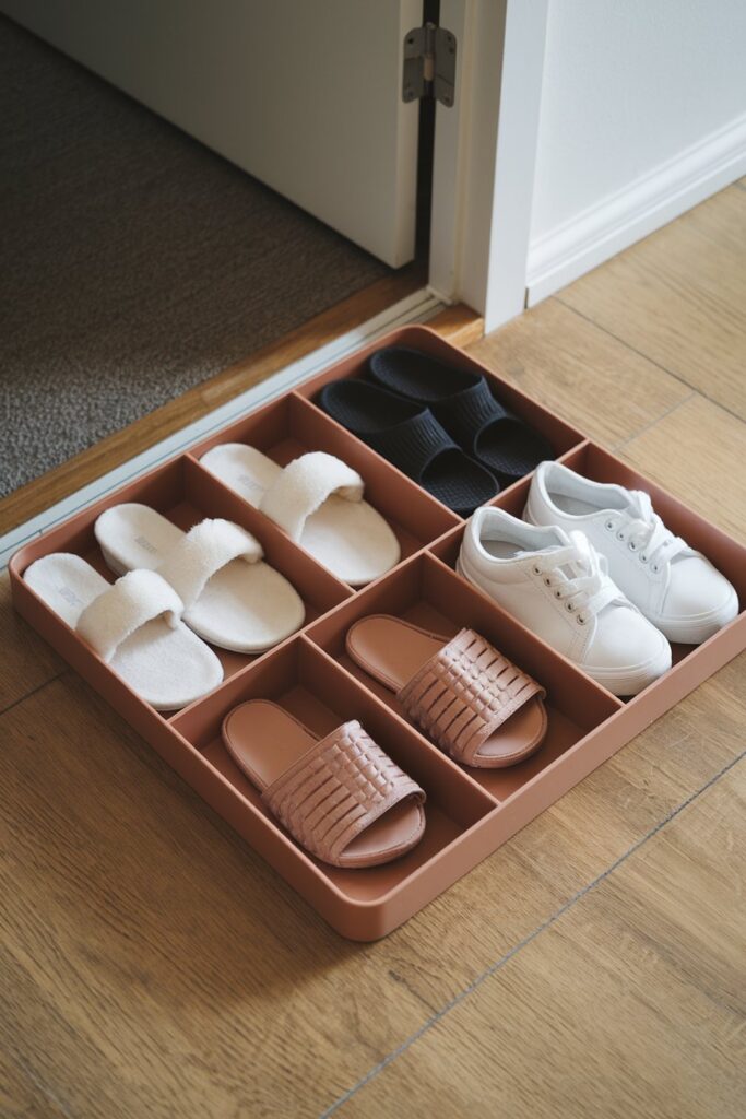 Shoe Tray with Dividers	