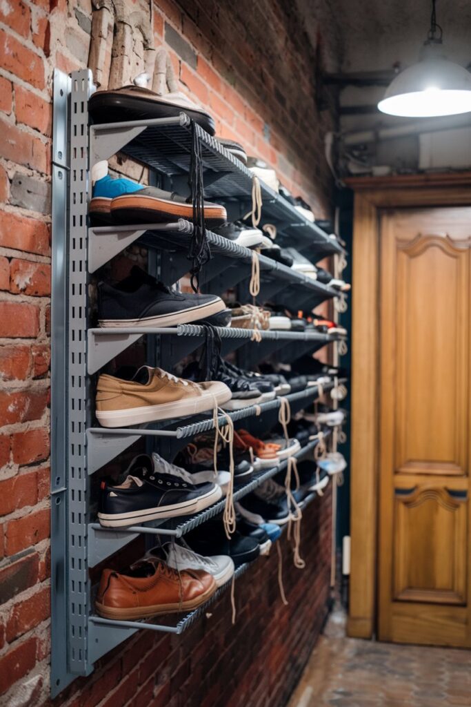 Wall-Mounted Shoe Racks
