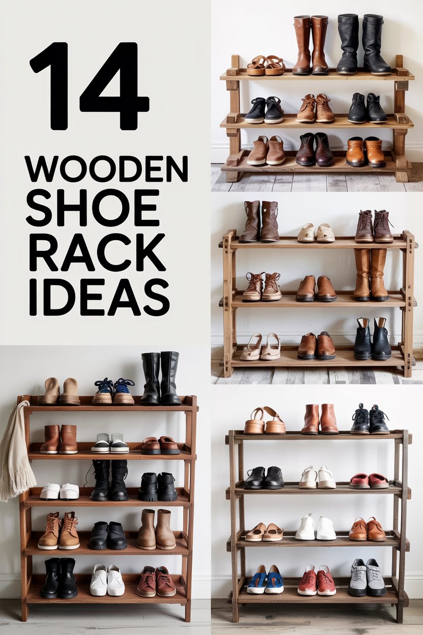 14 Wooden Shoe Rack Ideas That Are Equal Parts Stylish and Smart