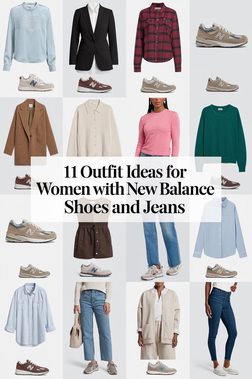 Outfit Ideas for Women with New Balance Shoes and Jeans