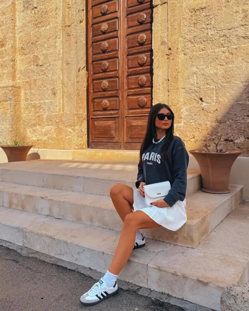 Best Adidas Samba Outfits with Skirts for Women