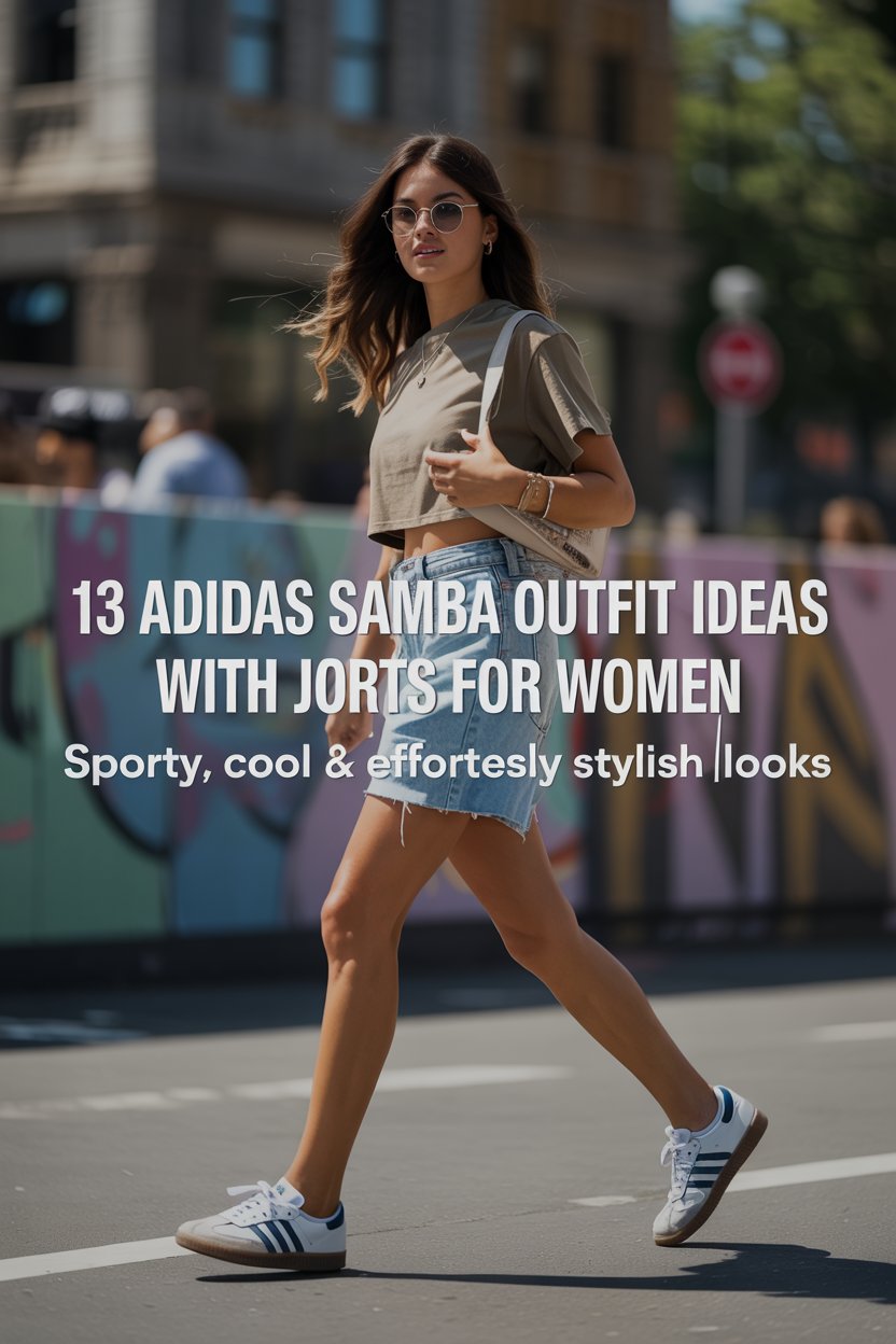 Adidas Samba Outfits with Jorts for Women