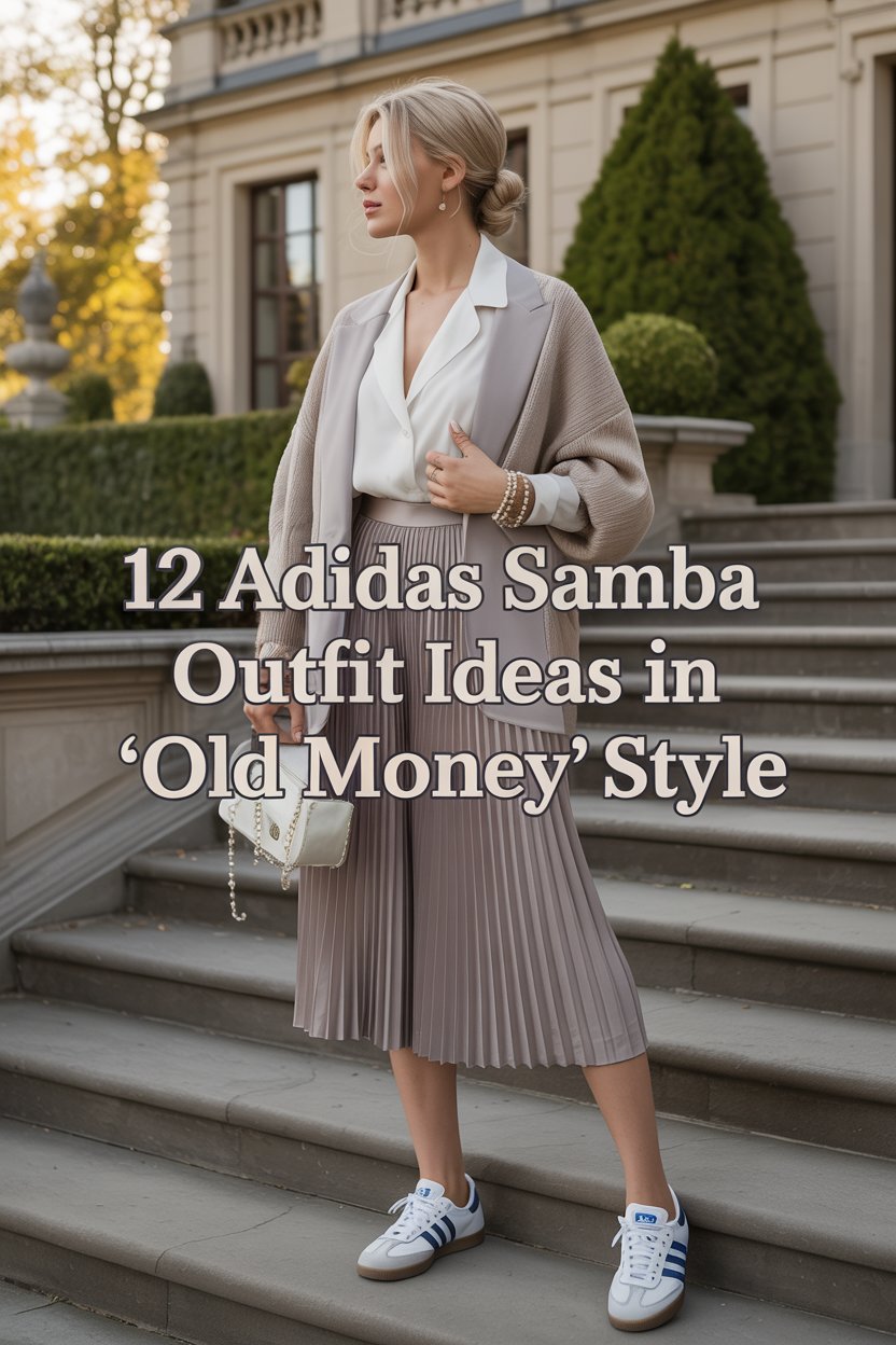 Adidas Samba Outfit Ideas in "Old Money" Style