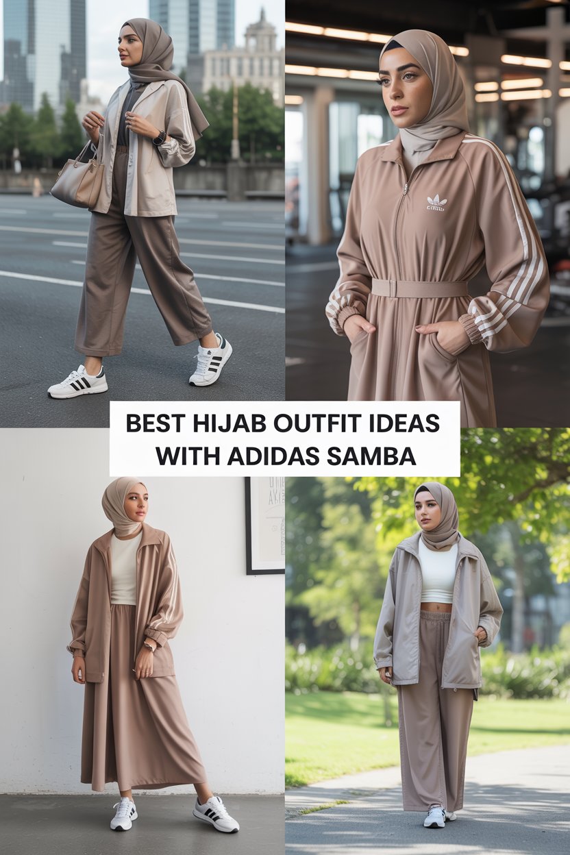 Best Hijab Outfit Ideas with Adidas Samba