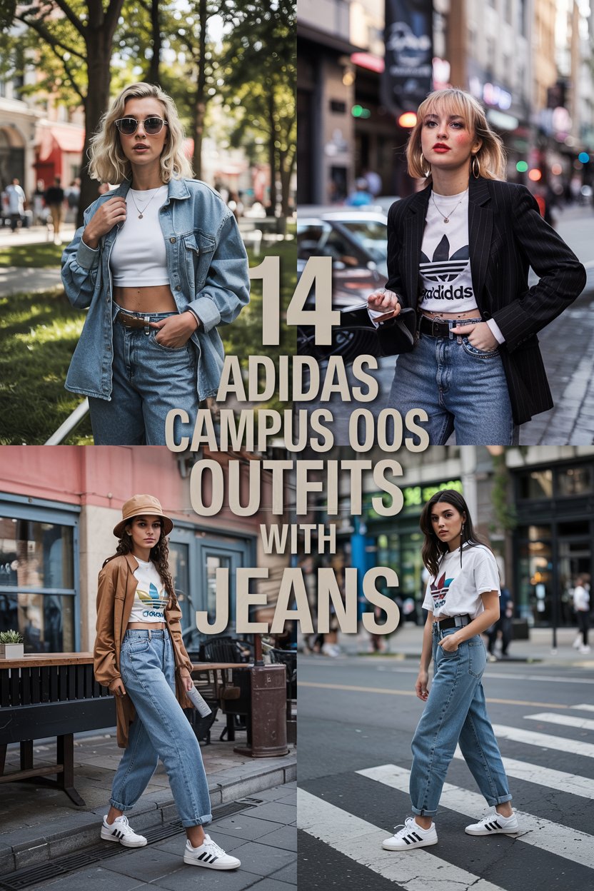 Adidas Campus 00s Outfits with Jeans