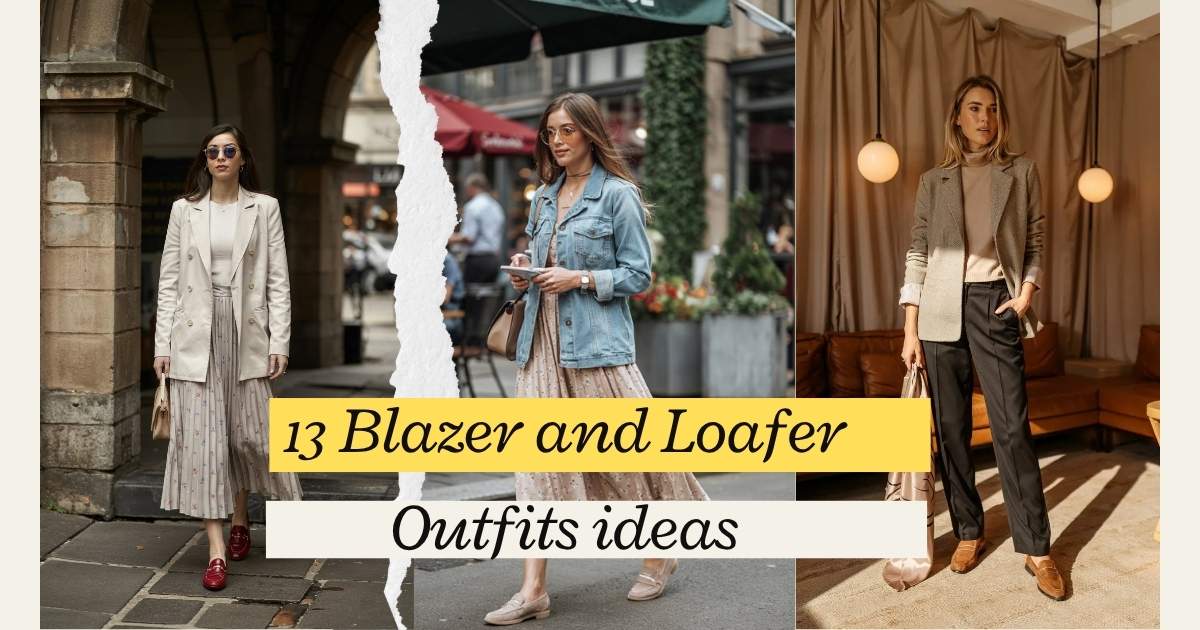 Blazer and Loafer Outfits